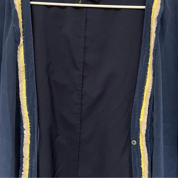 Elizabeth and James Navy Blue Open Front Kimono - Picture 4 of 4